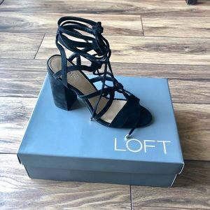 NIB Loft T Strappy Heel Sandal